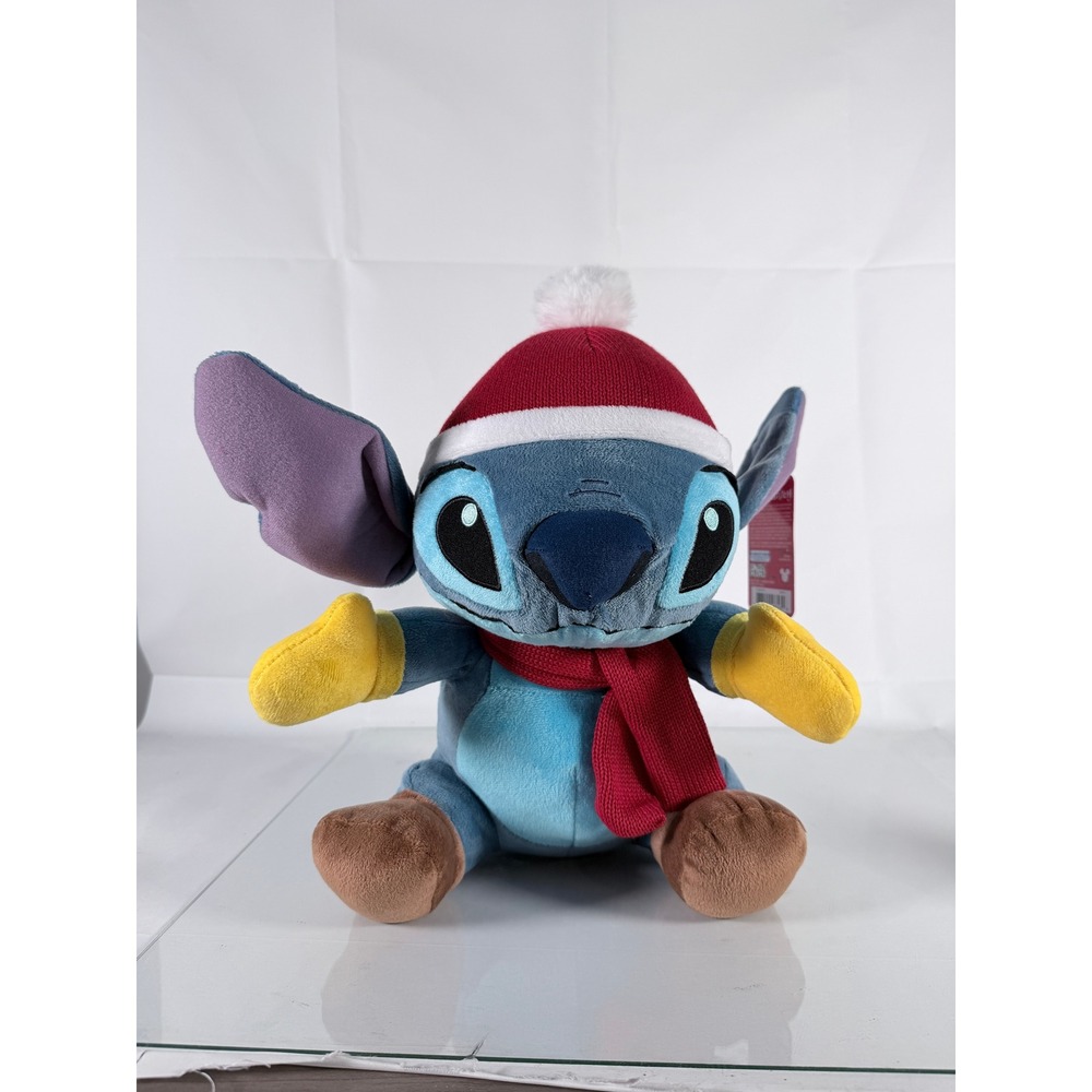 Disney Stitch Christmas Plush Santa Hat Scarf CVS Exclusive Just Play NWT